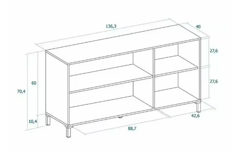 APARADOR 3 PUERTAS MOD. GN-453